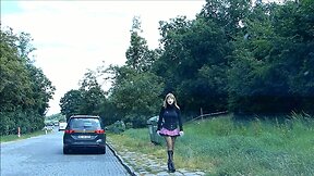 Rubberdoll Monique - rubberwhore hooker on german streets