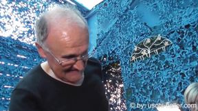 Creampie gangbang party with BBW MILF Tina &amp; 35 guys