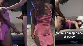 Cheap Piece Of Pussy Gets Disciplined And Fucked On Demand