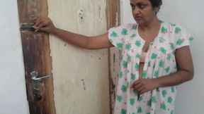 Desi Aunty on Her Night Dress