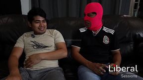 Horny milf gives her boyfriend's friend a good blowjob out of curiosity