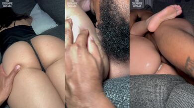 Her pretty pussy ate my big dick then I creampied her three times fast