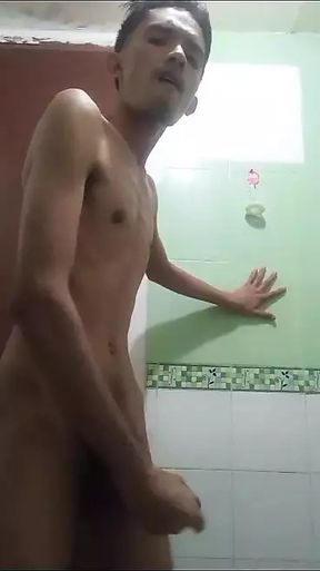 Hot Asia Gay Twink Is Taking A Shower And Cums For You