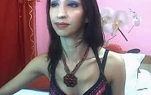 Horny tranny masturbate her cock