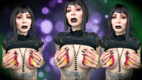 Hot, Sensual Gothic Tit Worship - JOI, Halloween, Goth