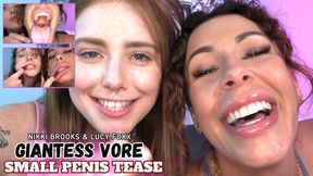 Giantess Vore Tease: Nikki & Lucy Want Your Tiny Cock 1080 HD