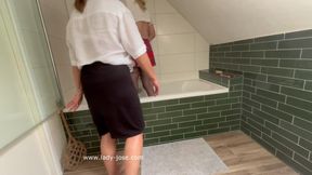A Sissy Bathroom Spanking by Lady Jose