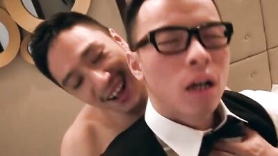 Waiter is getting fucked hard by a kinky hotel guest