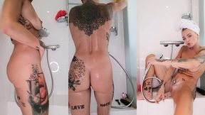 hard video solo  rasage integral  17mindouche /pussy playing /rasage / foot ...