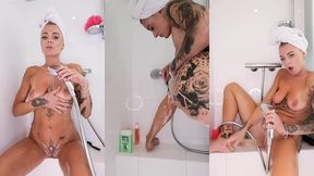 hard video solo  rasage integral  17mindouche /pussy playing /rasage / foot ...