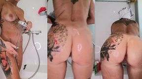 hard video solo  rasage integral  17mindouche /pussy playing /rasage / foot ...