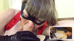Elastigranny: Superior Superhero Cocksucking Slut Short BJ