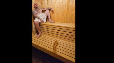 Super Hot Sauna Milf Catches Jerk Off Drains Big Dick Public Gush