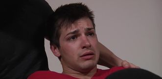 Slutty twink Johnny Rapid demolished by two masked men