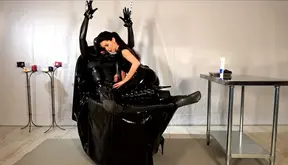 Latex Slave Session with Dilator