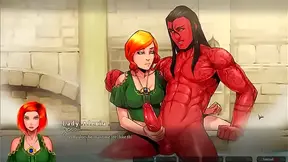 Seductive Anime Vixen Rides Huge Dick in Hot 3D Fantasy Encounter