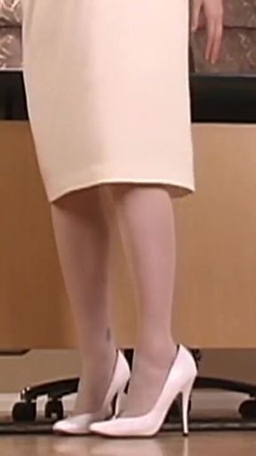 Leila Swan Secretary Strip Pink Dildo