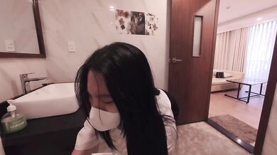 Vietnamese Neighbor MILF Big Tits Tight Pussy Destroyed in Stockings