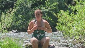 Outdoor nudity and public pee at the river