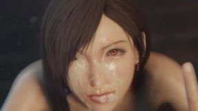 Tifa Lockhart - Deepthroating You till You Paint Her Face