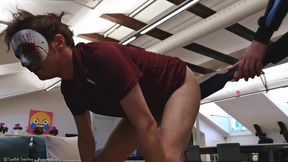 amateurboy gets an ass blistering initiation paddling