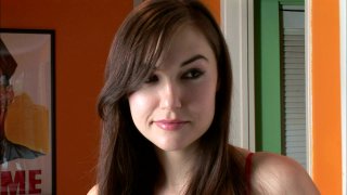 Pretty Brunette Sasha Grey Enjoys a Big Black Cock