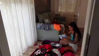 Wonderfully Hot and Sexy Brunette Babe does a Try on Haul for Fashion Shooting will turn into Porn