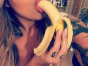 Millie Stylez Deepthroats Banana