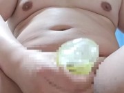 Japanese gay man masturbates and ejaculates a lot