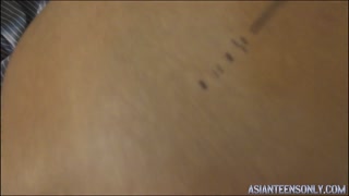 18 years old&nbsp;Asian girl are sex toy for 58 years old man POV