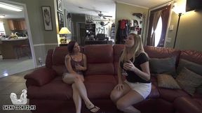 two hot, horny housewife milfs seduce and cheat with pizza delivery guy - shiny cock films - jane cane - coco vandi
