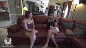 two hot, horny housewife milfs seduce and cheat with pizza delivery guy - shiny cock films - jane cane - coco vandi