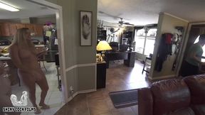 two hot, horny housewife milfs seduce and cheat with pizza delivery guy - shiny cock films - jane cane - coco vandi