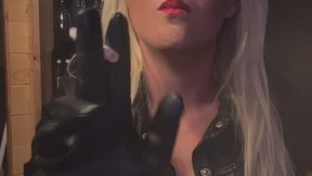 Leather Leather Smoking Gloves