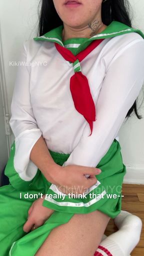 Japanese College Girl Kagome Pillow Humping