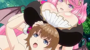 Succubus Wonderland 1 - Huge tits hentai succubus rides cock of virgin