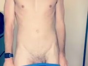 UK Lad in Shiny Lycra Speedo Shorts
