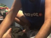 My twink sucks my dick so good (full video on only fans thustin69