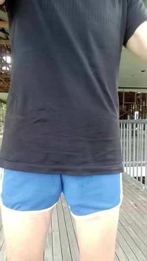 Can you see my cock in these mesh shorts?