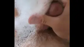 Gay Men Masturbate and Cum in Sensual Bathtub Play Session