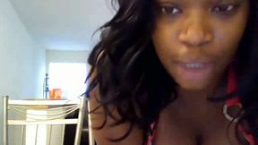 Classy ebony teen  twerks her amazing booty for me