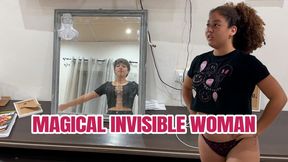 invisible Latina girl with a big butt