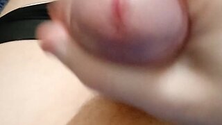 Powerful orgasm from strapon anal and oral