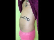 Alien is still inside me , everytime I look! Belly bloat fetish pregnant