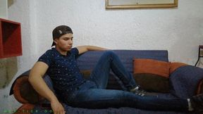 18-Year-Old Boy Andre Gets His Ticklish Feet Worshipped By Master Fercho. Andre Gets Super Aroused By That & Starts Jerking Off His Boner. You Better Don't Miss This Super Kinky One!