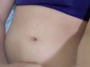 Steal stepmom's bra and panties, masturbate with cumshot