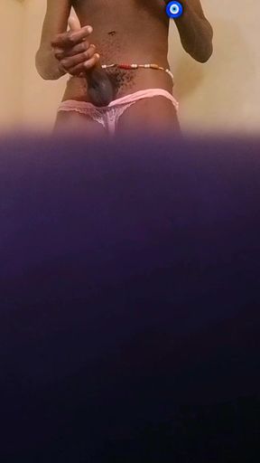 Showing him my dance moves on my favourite sexy underwear