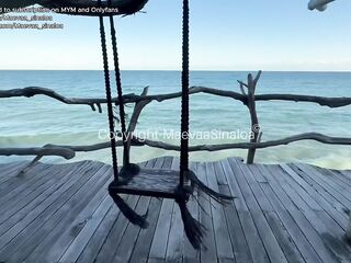 VLOG TULUM - Risky fuck on the terrace of my hotel room