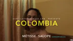 Mature black French slut gets fucked hard in Colombia