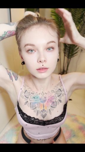 Look into those eyes when you`ll be cumming down my throat